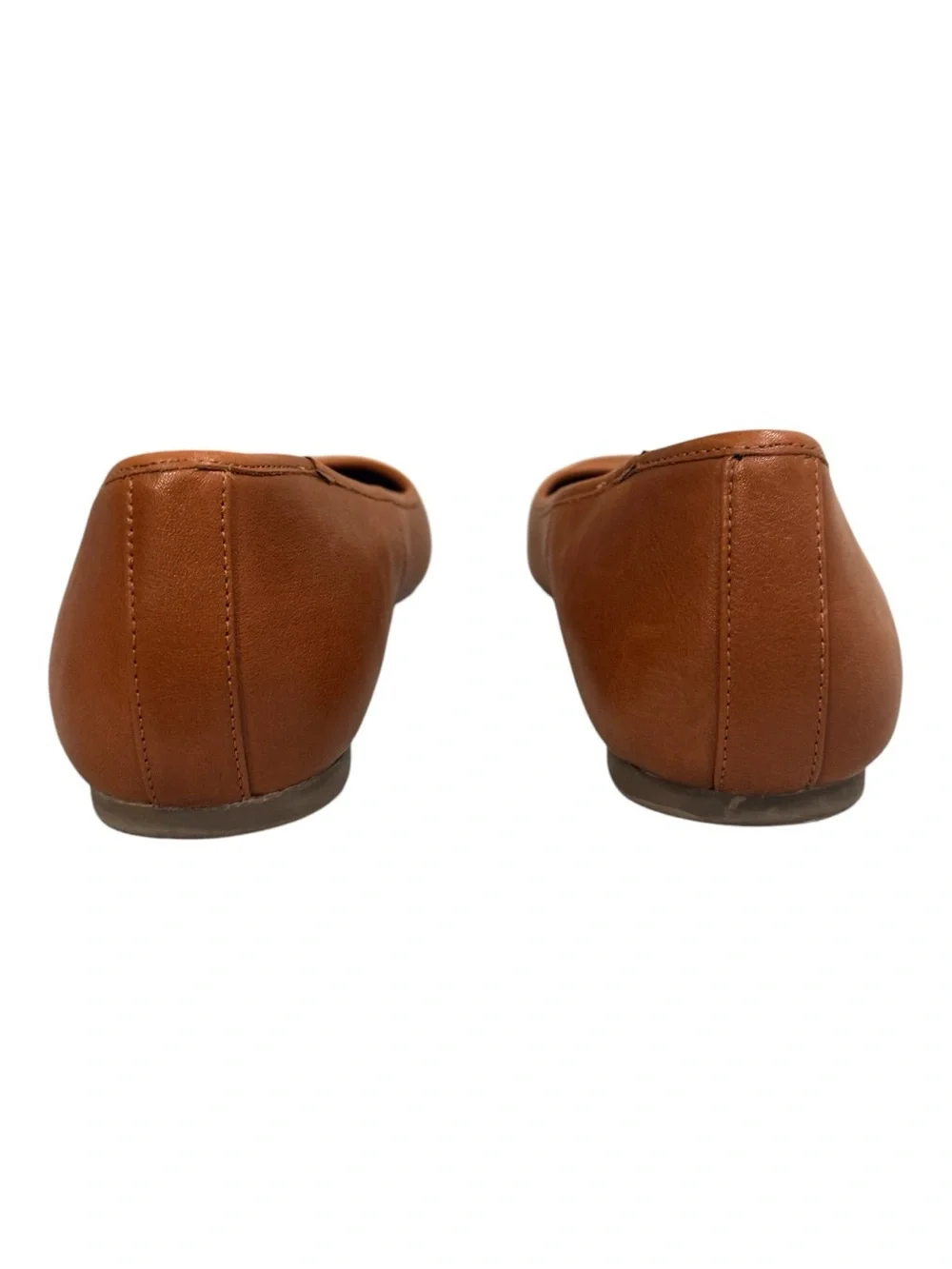 Vionic Orinda Square Toe Ballet Flats Tan Leather
